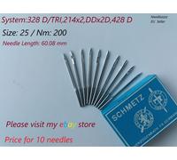 Schmetz 328D/TRI 214x2 TRI DDx2D 428D Taglia 25/Nm 200, Canu50:10 MF