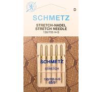 Schmetz, 5 aghi elastici per macchina da cucire (pistone piatto) 130/705 H-S, spessore 65/9