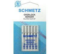 Schmetz - 5 aghi per macchina da cucire Overlock ELx705 SUK CF, spessore 80/12 e 90/14