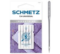 SCHMETZ | 5 Aghi per macchine da cucire | 134 Universal | 134 U | Spessore 100/16 | Con codolo tondo da 2 mm per macchine da cucire ad alta velocità con sistema 134, DPx5, 135X5 / SY 1955