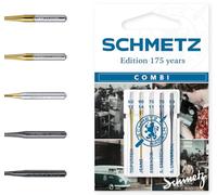 SCHMETZ | 5 Aghi per macchine da cucire | Combi-Box " Edition 175 years " | 130/705 H Varianti | Assortito | Rivestimenti speciali | Set di prova
