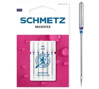 SCHMETZ | 5 Aghi per macchine da cucire | Microtex | 130/705 H-M | Spessore 80/12 | Adatto per tessuti particolarmente densi o fini