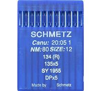 Schmetz, aghi per macchina da cucire industriale, CANU 20:05 1, 134R, SY 1955, DPx5, taglia 80/12
