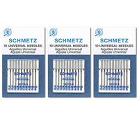 Schmetz, aghi universali per macchina da cucire, 30 aghi, 70/10, 80/12, 90/14, 100/16