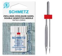 Schmetz - Ago doppio per macchina da cucire, misura 100/2,5