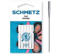 SCHMETZ Aghi per macchine da cucire | 5 Aghi per feltro | 18x38x1 | Aghi speciali | Adatti per lavori decorativi con feltro agugliato | Possono essere utilizzati su specifiche macchine per feltro