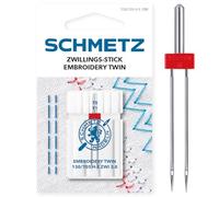 SCHMETZ Ago per macchine da cucire | 1 Ago gemello 3,0/75 | 130/705 H-E ZWI | NE 3,0 | utilizzabile su quasi tutte le macchine da cucire domestiche