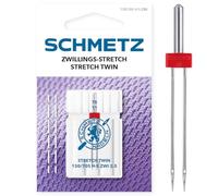 SCHMETZ Ago per macchine da cucire | 1 Ago gemello stretch 2,5/75 | 130/705 H-S ZWI NE 2,5 | adatto per tutte le comuni macchine da cucire domestiche dotate di funzione a zig-zag