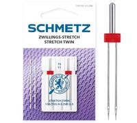 Schmetz Ago per macchine da cucire 130/705 H-S ZWI NE 2,5 – 2 aghi gemello stretch 2,5/75, 2 pz