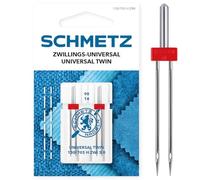 SCHMETZ Ago per macchine da cucire | 2 Aghi gemello universale 3,0/90 | 130/705 H ZWI NE 3,0 | adatto per tutte le comuni macchine da cucire domestiche dotate di funzione a zig-za