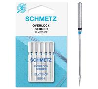 Schmetz Overlock / Serger ELx705 CF - Aghi per macchina da cucire, finitura cromata, taglia 90/14