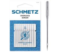 SCHMETZ | 10 Aghi per macchine da cucire | Overlock Universal | DCX1F | Spessore 90/14 | Nota: più corto di altri aghi domestici | Verificare il sistema consigliato nelle istruzioni per l'uso