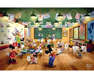 Schmidt 56599 Thomas Kinkade, Disney, Topolino e Minnie, Scuola, puzzle per bambini da 200 pezzi