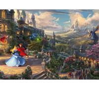 Schmidt - Puzzle Thomas Kinkade: La bella addormentata nel bosco che balla nella luce incantata - 1000 Pezzi