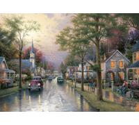 Schmidt - Puzzle Thomas Kinkade: In una piccola città - 1000 Pezzi