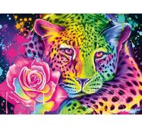 Schmidt – Puzzle Sheena Pike – Leopardo arcobaleno neon – 1000 pezzi