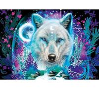 Schmidt Puzzle Sheena Pike – Lupo Artico Neon – 1000 pezzi