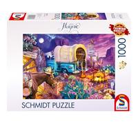 Schmidt Spiele 58576 Jeff Haynie, Romantico campeggio nel selvaggio West, puzzle da 1000 pezzi, Multicolore