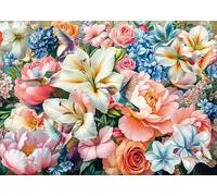 Schmidt 58891 Fiori in pastello, puzzle da 1000 pezzi