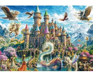 Schmidt 59791 Castello delle Fiabe nel regno della fantasia, puzzle da 1000 pezzi