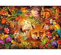 Schmidt - Puzzle Fiori, Pelliccia e Piume - 1000 Pezzi