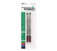 Schmidt 8127 lungo senza cappuccio rollerball refill Medium Point 0.7 mm, nero, 2 confezione blister (SC58127)