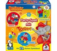 Schmidt Spiele 40663 Benjamin Blümchen, Divertimento per Feste con Töröööö, Gioco da Ragazzi, Multicolore