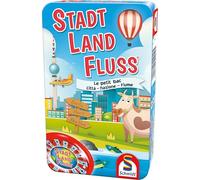 Schmidt Spiele Stadt, Land, Fluss in Scatola di Metallo (IN TEDESCO) - 1 pz.