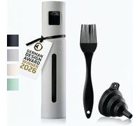 Schmidt & Kramer - Spruzzatore per olio I alta qualità, spruzzatore per olio in acciaio inox e vetro, per una cucina sana I pratico spruzzatore per una dosatura precisa I adatto a tutti i tipi di olio
