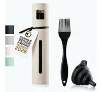 Schmidt & Kramer - Spruzzatore per olio I alta qualità, spruzzatore per olio in acciaio inox e vetro, per una cucina sana I pratico spruzzatore per dosaggio preciso I adatto per tutti i tipi di olio