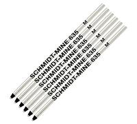Schmidt Mini-Refill per penna a sfera, confezione da 6 pezzi, colore: nero