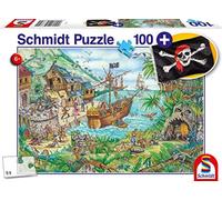 Schmidt-Nella Baia dei Pirati Puzzle Bambino con ADD-On 100 Pezzi, 56330 - NUOVO