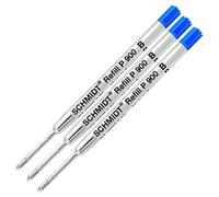 Schmidt P900 Parker Style penna a sfera refill Broad Point - 3 Count Blue Ink