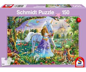 Schmidt Princess Unicorn and Castle - 150 -Piece Children's Puzzle Ages 7+