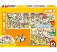 Schmidt - Puzzle 3x48 Gita allo zoo - 40-99 Pezzi