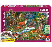 Schmidt - Puzzle Animali nelle foreste d'Europa - 150 Pezzi