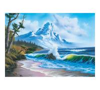 schmidt Puzzle Bob Ross: Montagna sul mare 1000 pezzi 1 St