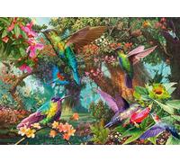 Schmidt Spiele 58869 Gioco di colori dei colibrì, Puzzle da 1000 pezzi, Multicolore