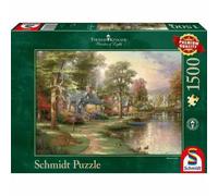 Schmidt - Puzzle Kinkade: casa sul lago - 1500 Pezzi