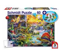 schmidt Puzzle Dinosauri 60 pezzi + Regalo (Figure di dinosauri) 1 St