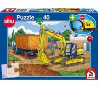 Schmidt - Puzzle Escavatore + modello SIKU 40 dielikov - 40-99 Pezzi