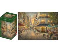 Schmidt - Puzzle Kinkade: Paris Café - in legno - 1000 Pezzi