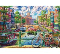 Schmidt - Puzzle La magia del canale di Amsterdam - 1000 Pezzi