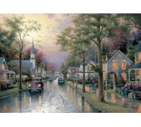 Schmidt - Puzzle Thomas Kinkade: In una piccola città - 1000 Pezzi