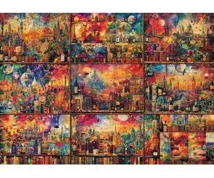 Schmidt - Puzzle Momenti di relax: viaggi con i libri - 2000 Pezzi