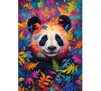 Puzzle Schmidt panda nella foresta arcobaleno 1000 pezzi