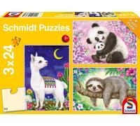 SCHMIDT puzzle per bambini con animaletti 3×24 pezzi