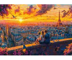 Schmidt - Puzzle Sussurri dai tetti parigini - 1000 Pezzi