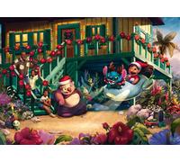 Schmidt - Puzzle Thomas Kinkade: Collezione Disney Dreams - Natale Aloha di Lilo e Stitch - 1000 Pezzi