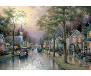 Schmidt - Puzzle Thomas Kinkade: In una piccola città - 1000 Pezzi